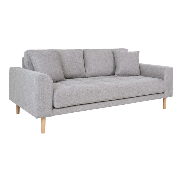Canapea gri deschis din textil pentru 2,5 persoane Lido House Nordic
