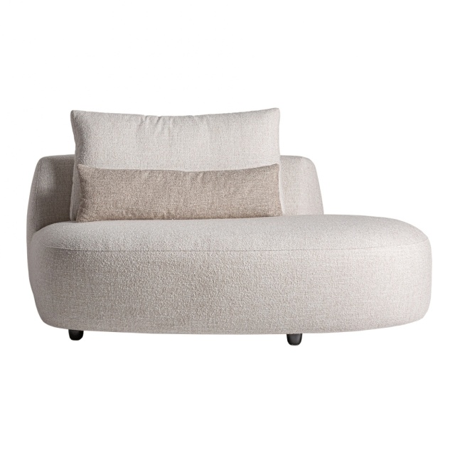 Canapea modulara alb antic/bej din textil pentru 1 persoana Wingles Corner Vical Home