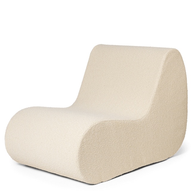 Canapea modulara crem din textil 67 cm Rouli Center Ferm Living
