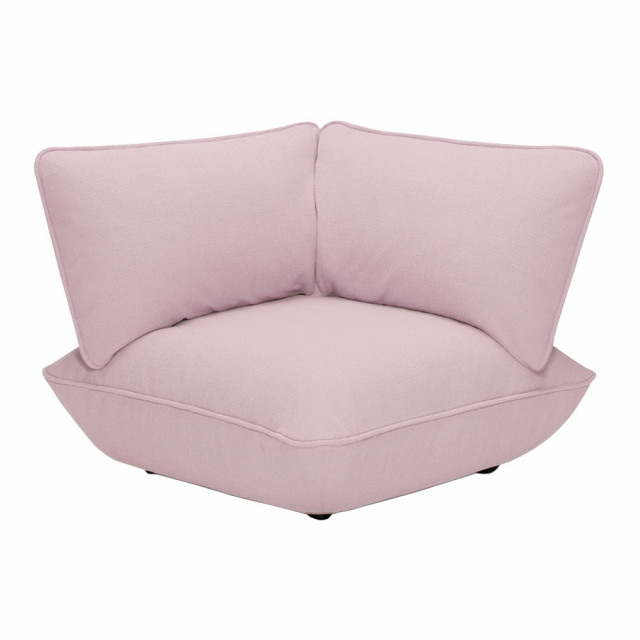 Canapea modulara cu colt roz din poliester si otel 108 cm Sumo Fatboy