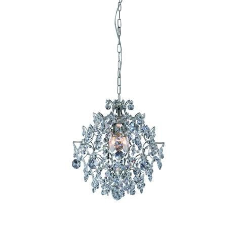 Candelabru transparent/argintiu din metal cu 3 becuri Rosendal Markslojd