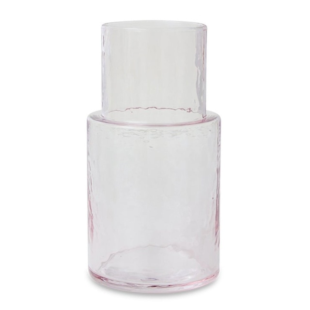 Carafa roz din sticla 800 ml Tube HKliving