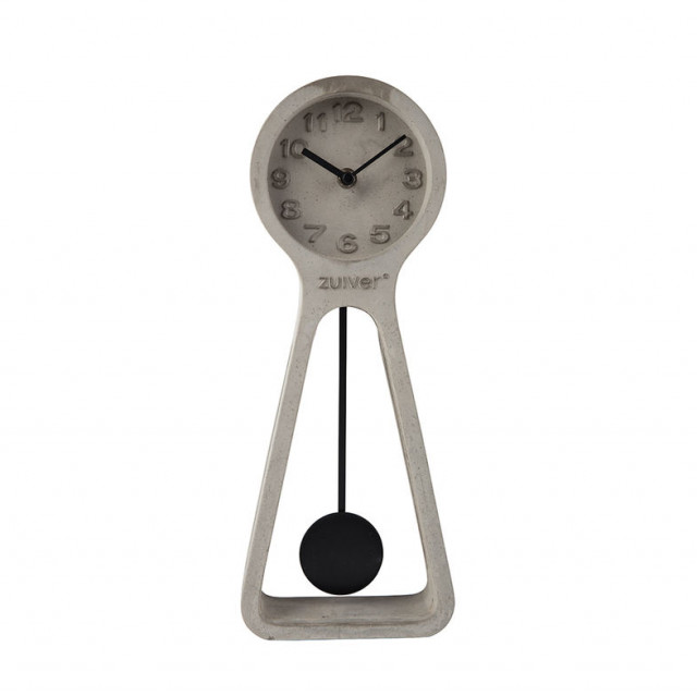 Ceas de masa gri din ciment 6x15 cm Pendulum Time Zuiver