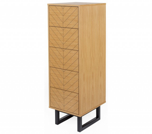 Comoda maro din lemn 40 cm Camden Woodman