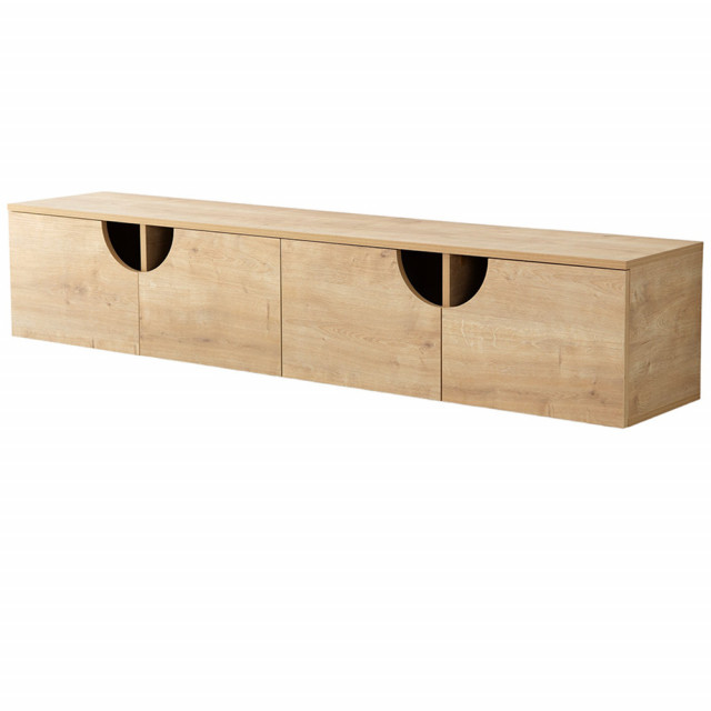 Comoda TV maro deschis 180 cm Grotte The Home Collection