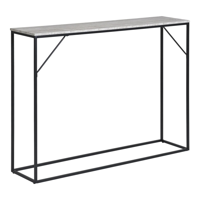 Consola bej/ neagra din metal 110 cm Vita House Nordic