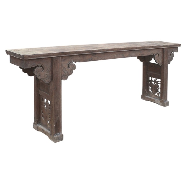 Consola maro din lemn 282 cm Shandong XL Versmissen