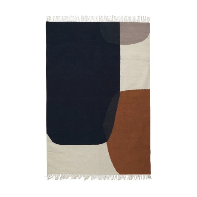 Covor multicolor din fibre naturale 140x200 cm Kelim Merge Ferm Living