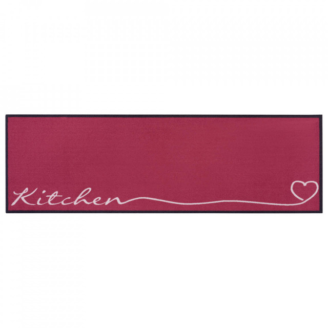 Covor pentru bucatarie roz zmeura din poliamida 50x150 cm Kitchen Zala Living