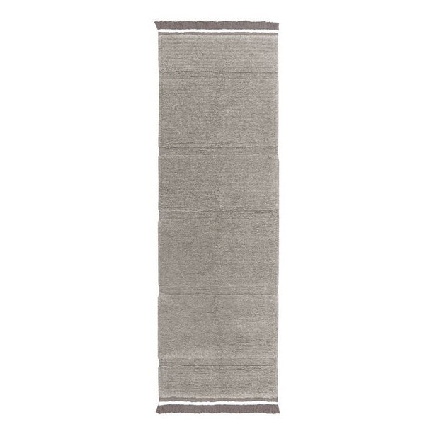 Covor pentru copii gri din fibre naturale 80x230 cm Steppe Lorena Canals