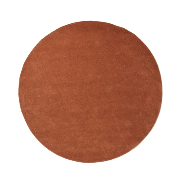 Covor rosu/maro din fibre naturale 240 cm Stille Ferm Living