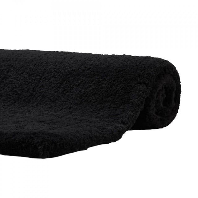 Covoras pentru baie negru din fibre sintetice 80x160 cm Mauro Aquanova