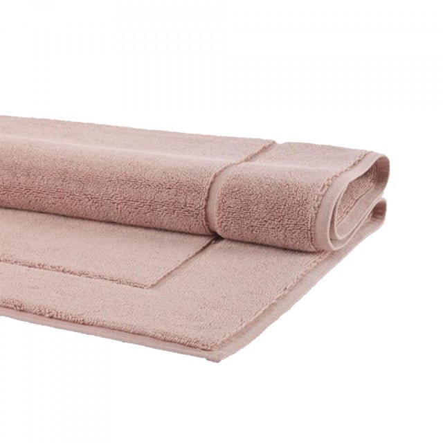 Covoras pentru baie roz prafuit din bumbac 60x100 cm London Aquanova