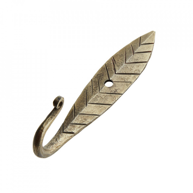 Cuier auriu din metal Leaf Madam Stoltz