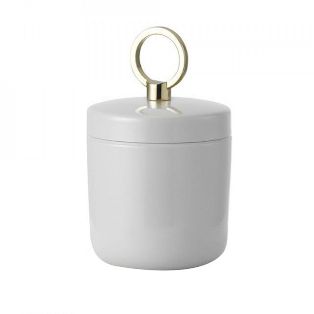 Cutie cu capac gri din metal Ring Small Normann Copenhagen