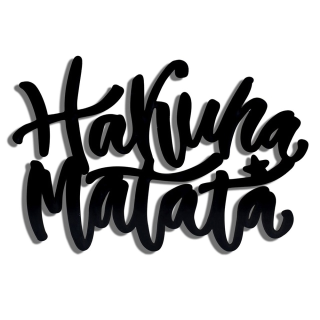 Decoratiune luminoasa galbena Hakuna Matata The Home Collection