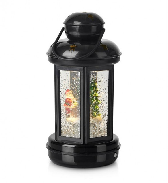 Decoratiune luminoasa neagra din plastic LED Cosy Lantern Markslojd