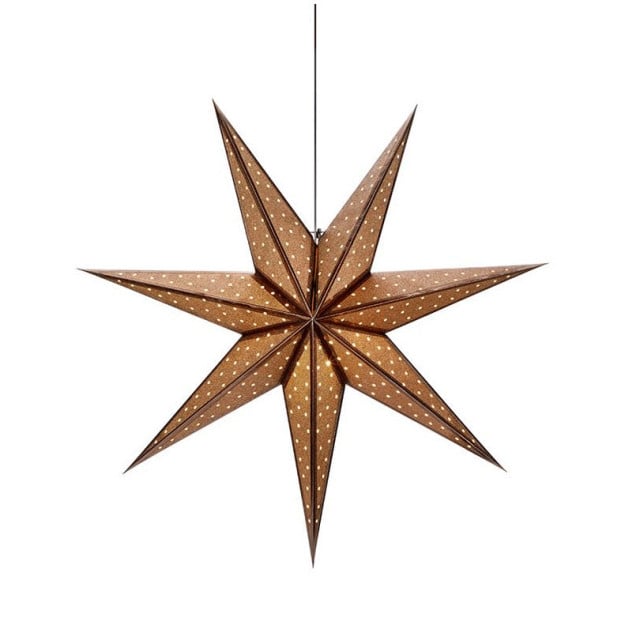 Decoratiune luminoasa suspendabila maro bronz din carton Glitter Markslojd