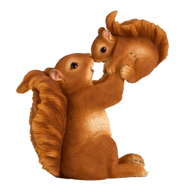 Decoratiune maro din fibre sintetice 20 cm Squirrels Esschert Design