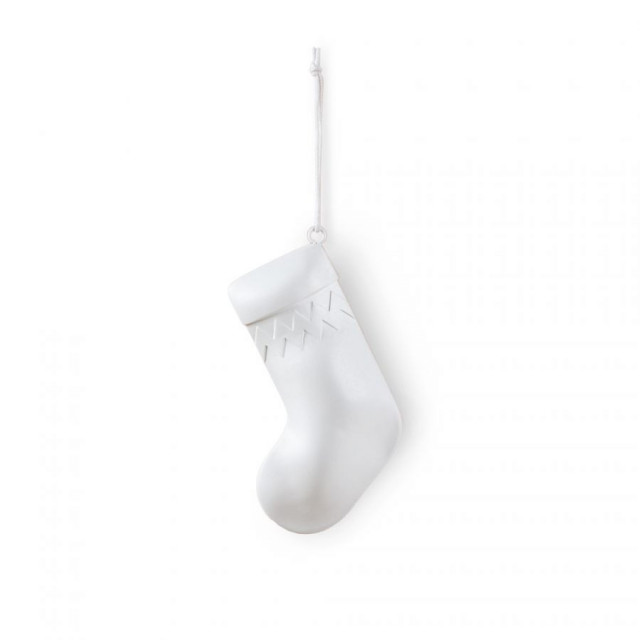 Decoratiune suspendabila alba din fibre naturale Snarkitecture Stocking Seletti