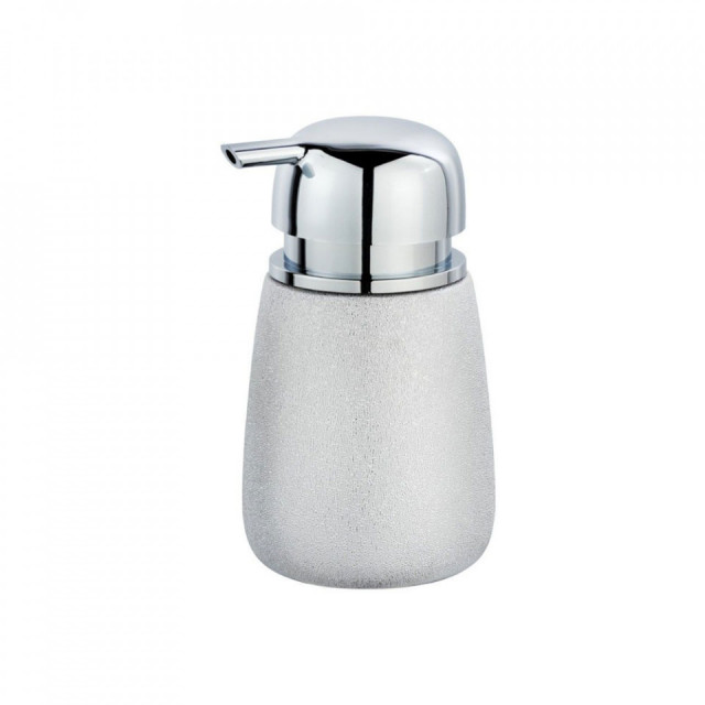 Dispenser sapun lichid argintiu din ceramica 330 ml Glimma Wenko
