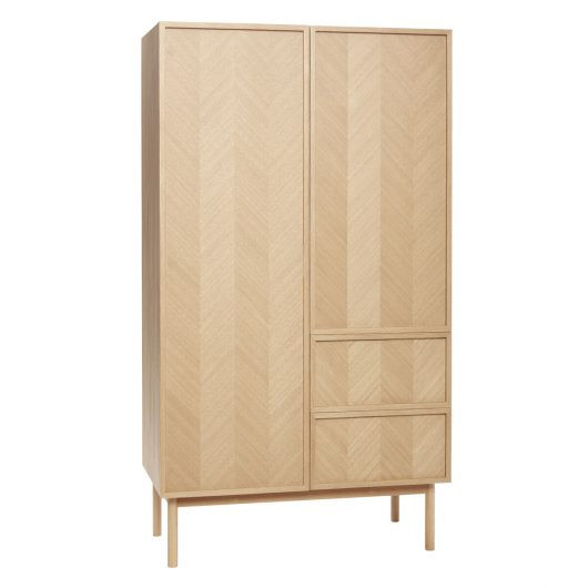 Dulap maro din lemn 180 cm Herringbone Hubsch