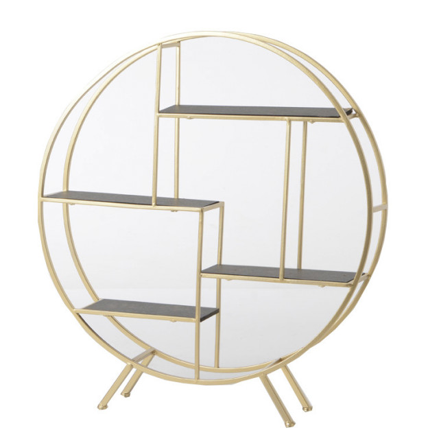 Etajera aurie din metal si MDF 70 cm Emaa Amadeus