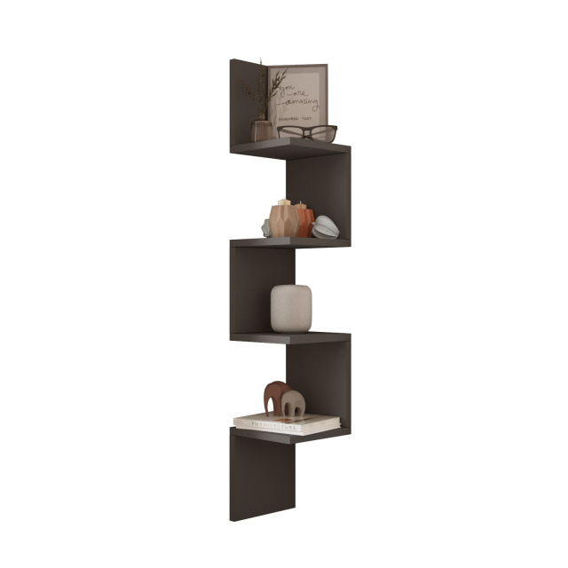 Etajera de perete gri antracit 117 cm Wl9-W The Home Collection