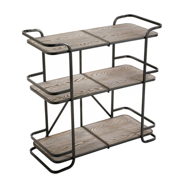 Etajera extensibila maro din metal 80 cm Viggo Shelf Versa Home