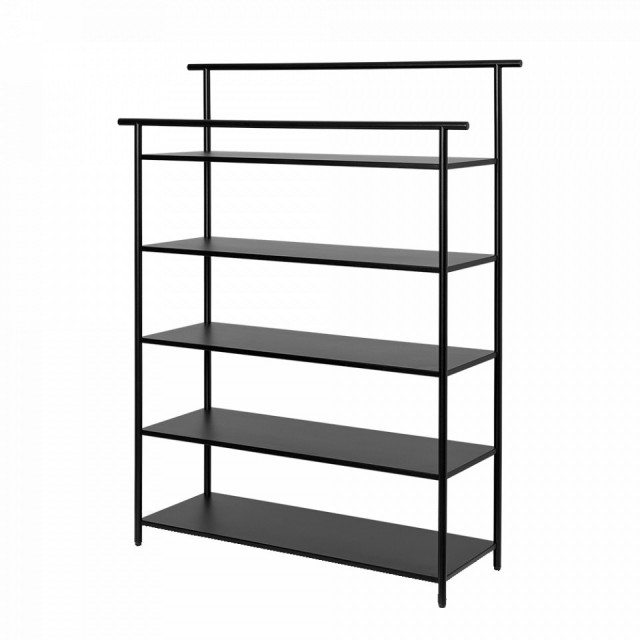 Etajera neagra din metal 106 cm Dora Ferm Living