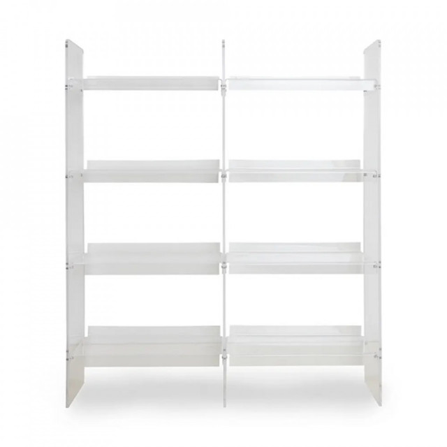 Etajera transparenta din plastic 160 cm Clear HKliving