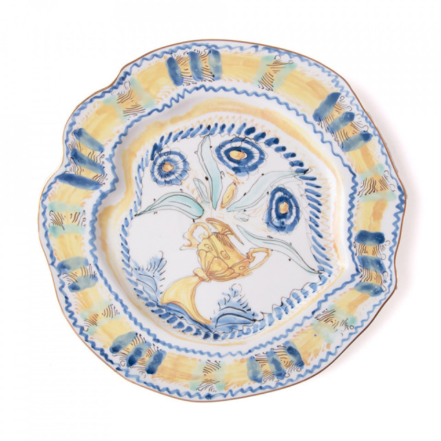 Farfurie intinsa multicolora din ceramica 28 cm Classics on Acid - Spanish Yellow Seletti