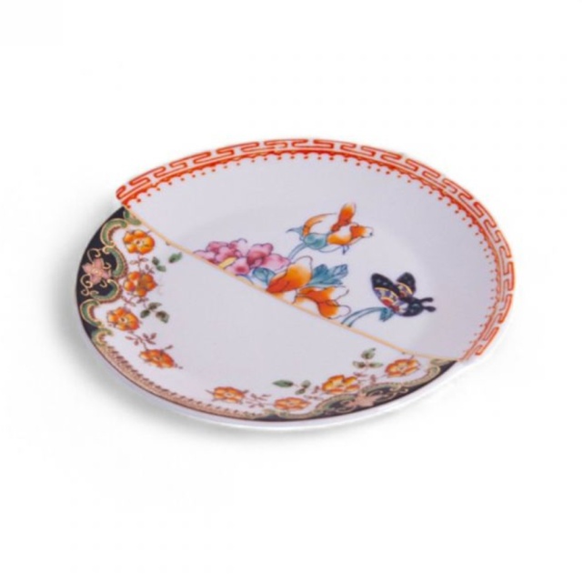 Farfurie pentru desert multicolora din ceramica 15 cm Hybrid Zemrude Seletti