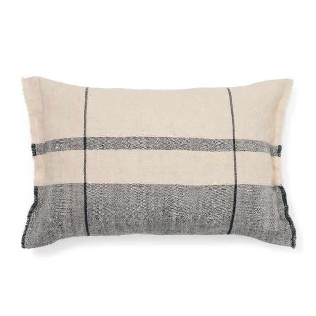 Fata de perna bej din fibre naturale 40x60 cm Eron Kave Home