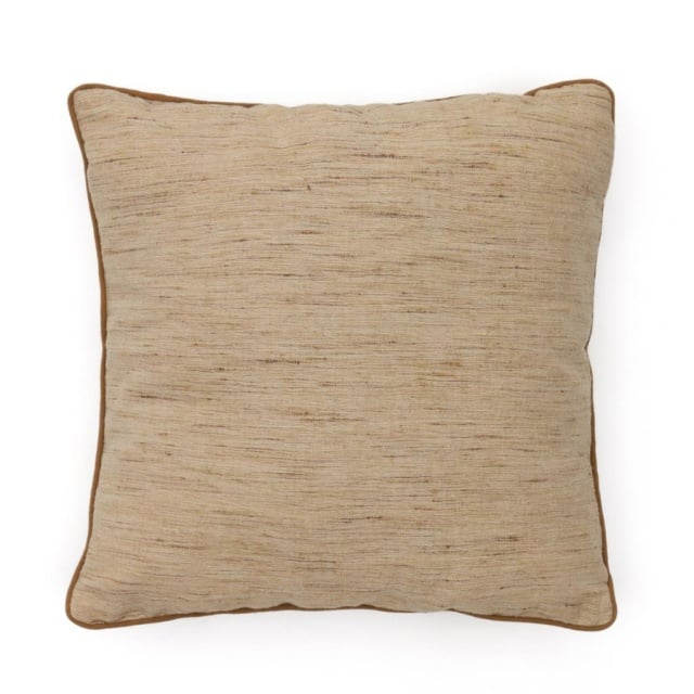 Fata de perna galben mustar din fibre 45x45 cm Aleos Kave Home