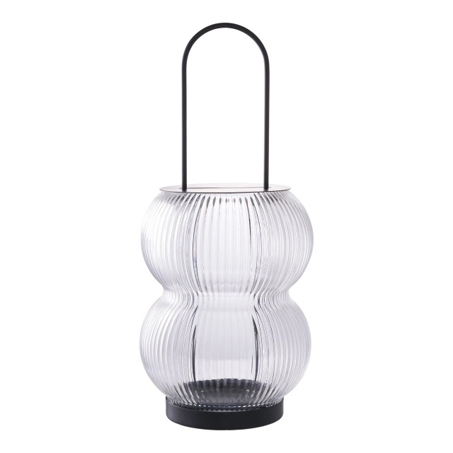 Felinar transparent din sticla 36 cm Lucena House Nordic