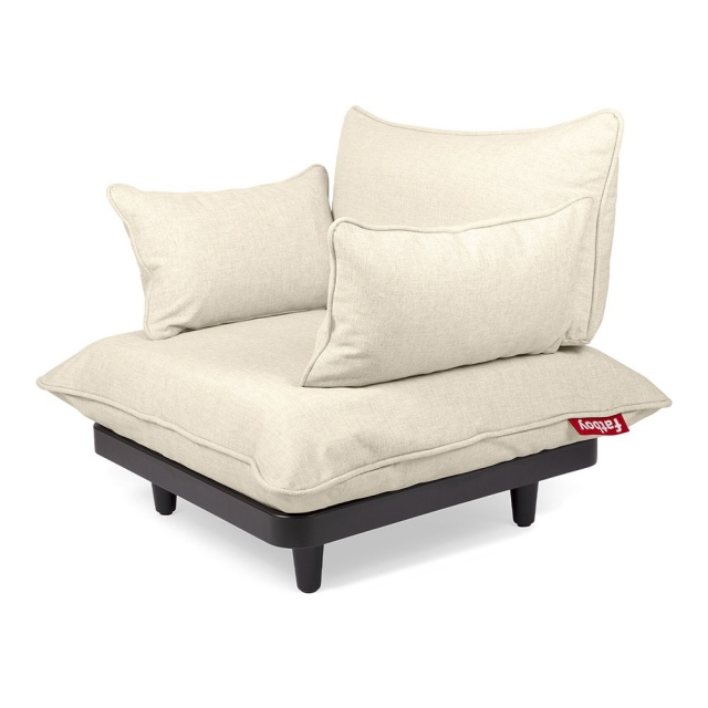 Fotoliu exterior crem din textil Paletti Fatboy