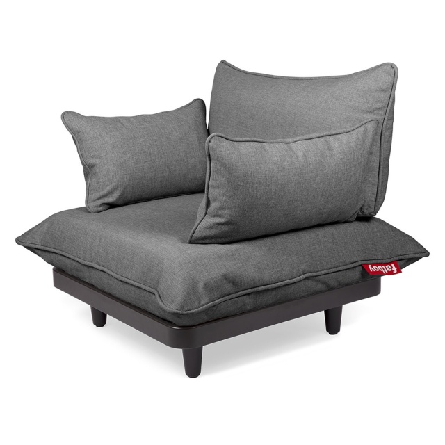 Fotoliu exterior gri piatra din textil Paletti Fatboy