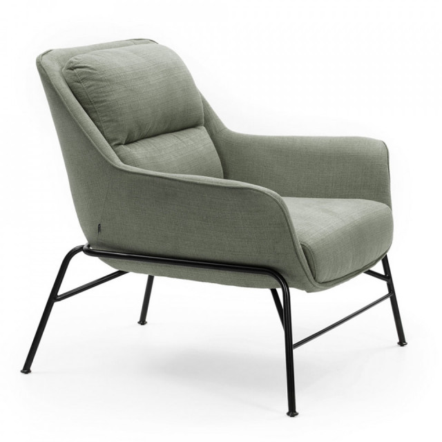 Fotoliu verde din textil Sadira Teulat