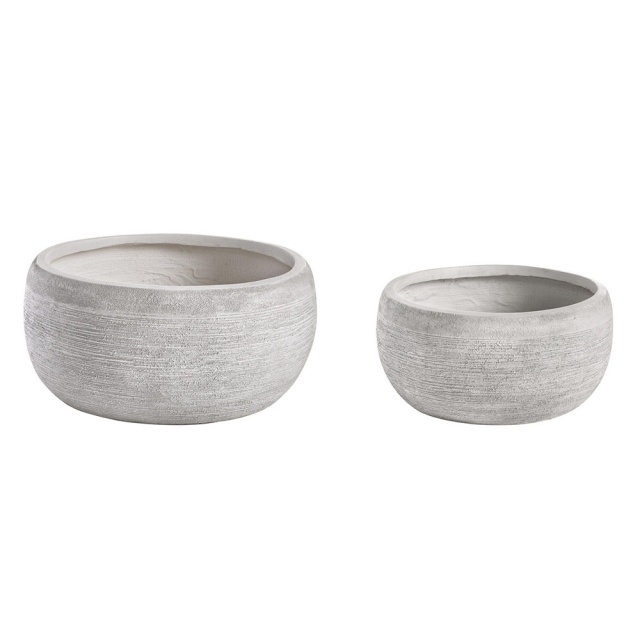 Ghiveci pentru exterior alb din ceramica Graffiti Round Bizzotto