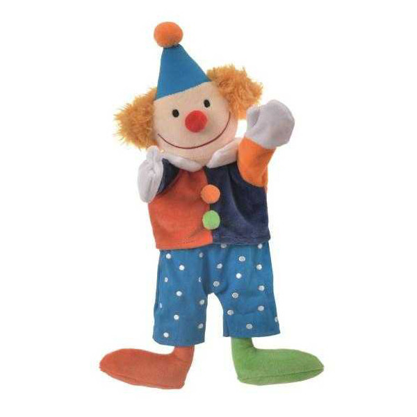 Jucarie marioneta multicolora din textil Clown Egmont Toys