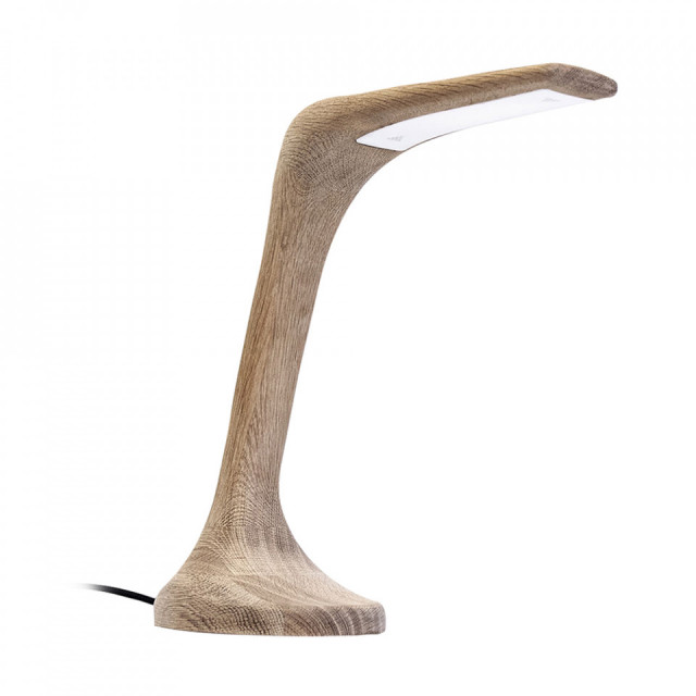 Lampa birou maro din lemn de stejar cu LED 35 cm Moderna Zuma Line