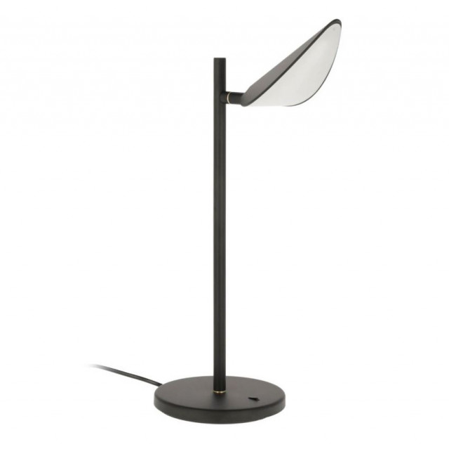 Lampa birou neagra din otel si aluminiu cu LED 45 cm Veleira Kave Home