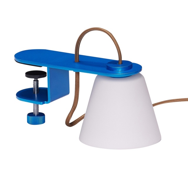 Lampa de birou albastra din metal 11 cm Lure Hubsch