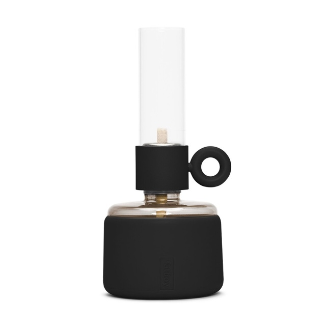 Lampa ulei neagra din metal Flamtastique XS Fatboy