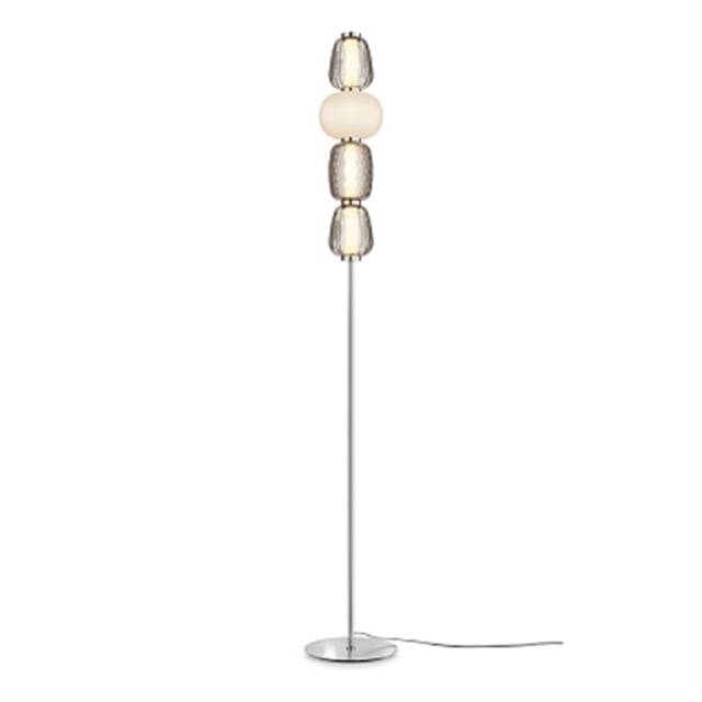 Lampadar argintiu din metal cu LED 166 cm Pattern Maytoni