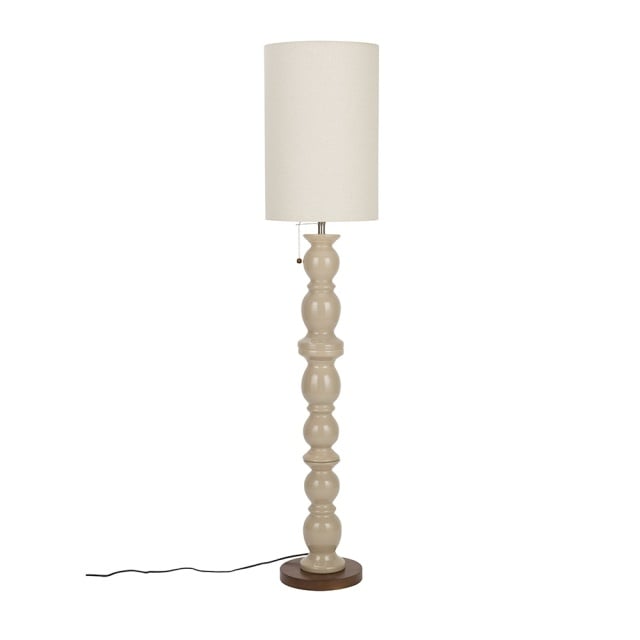 Lampadar bej din ceramica 145 cm Brew Zuiver