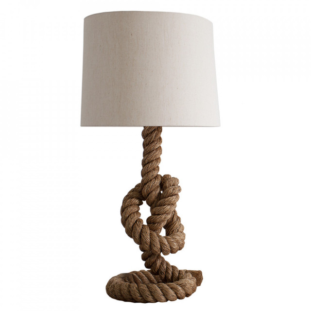 Lampadar crem din in si abaca 80 cm Seven Seas The Home Collection
