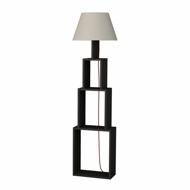 Lampadar gri antracit/bej din lemn 168 cm Tower The Home Collection