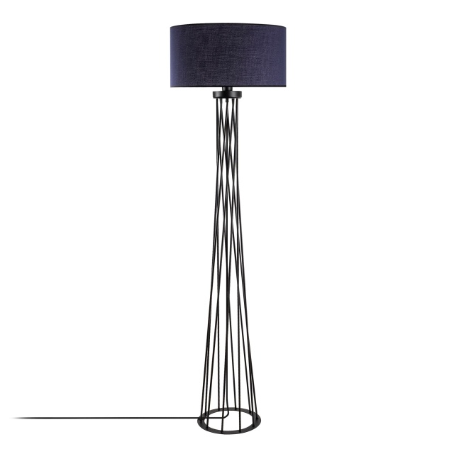 Lampadar gri antracit/negru din metal 175 cm Tall The Home Collection